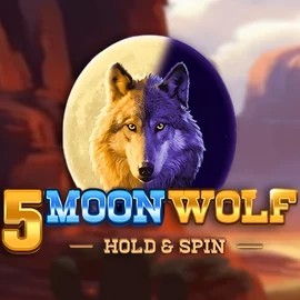 5 Moon Wolf online game logo by Apparat Gaming on betamocasino.org