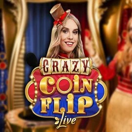 Crazy Coin Flip logo by Evolution at Betamo Casino