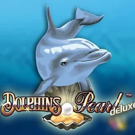 Dolphins Pearl Deluxe slot logo by Novomatic at Betamo Casino