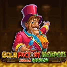 Official Jackpots logo: Gold Factory Jackpots Mega Moolah by Aurum Signature Studios at Betamo Casino