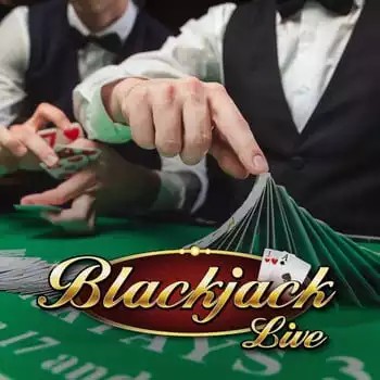 Live Blackjack online game logo by Evolution on betamocasino.org