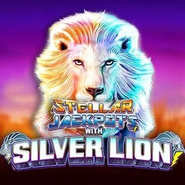 Stellar Jackpots with Silver Lion by Lightning Box Game, showcased at betamocasino.org – game logo