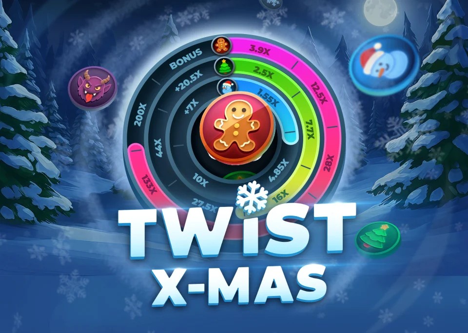 Twist X-mas casino game by InOut – featured logo at Betamo Casino